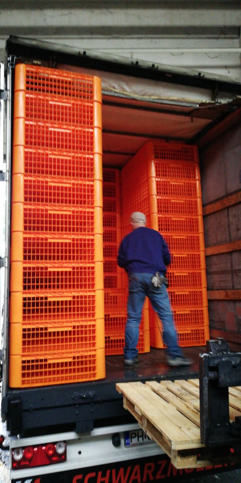 Sertare transport pui.